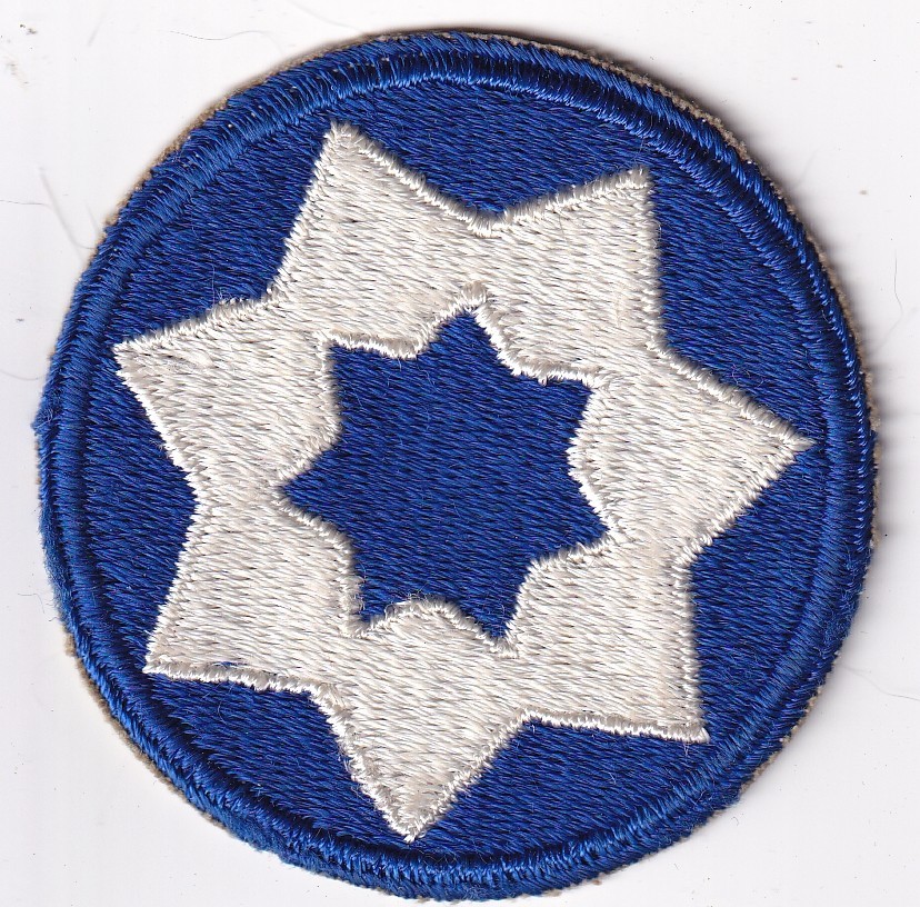 7th Service Command patch US Army real WWII make