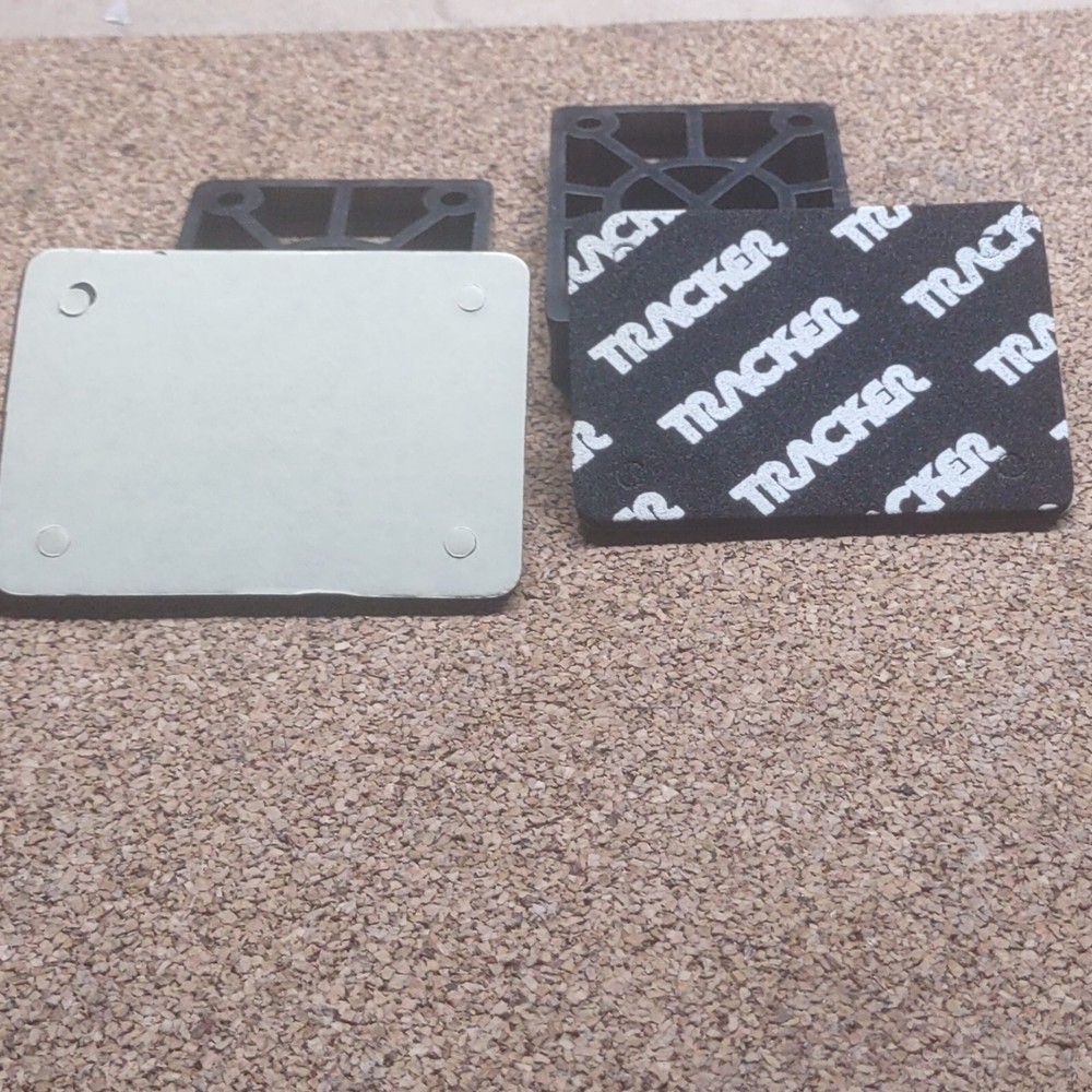 Tracker Skateboard Longboard Wedge Risers With Shockpads