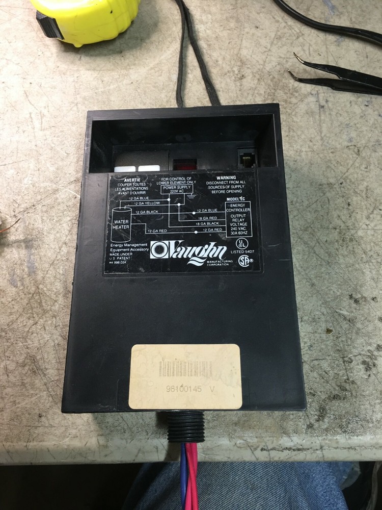 Vintage Vaughn Water Tank Heater Controller Model EC 224760275035