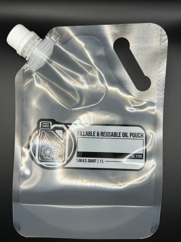 Refillable, easy squeeze Oil Pouch