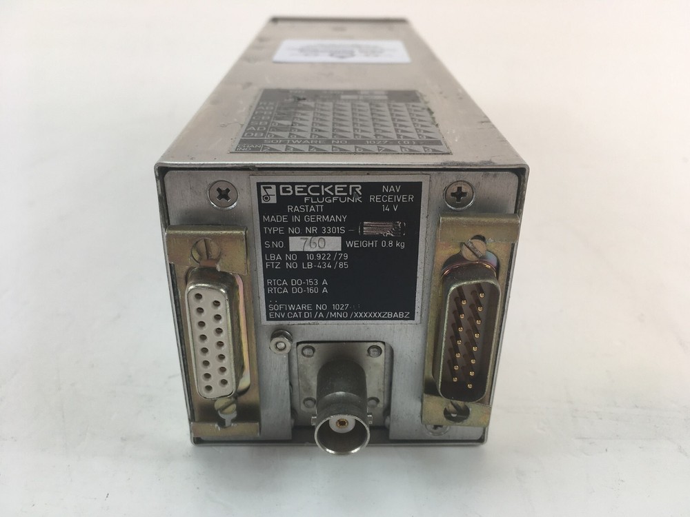 Becker NR3301 - Nav. Recevier - S/N 760