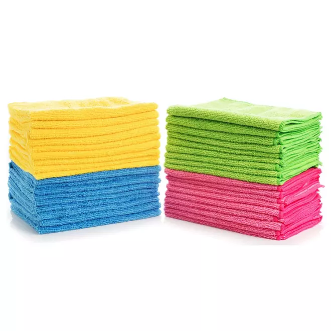 Hometex Microfiber Towels, 12” X 16” 96 pack