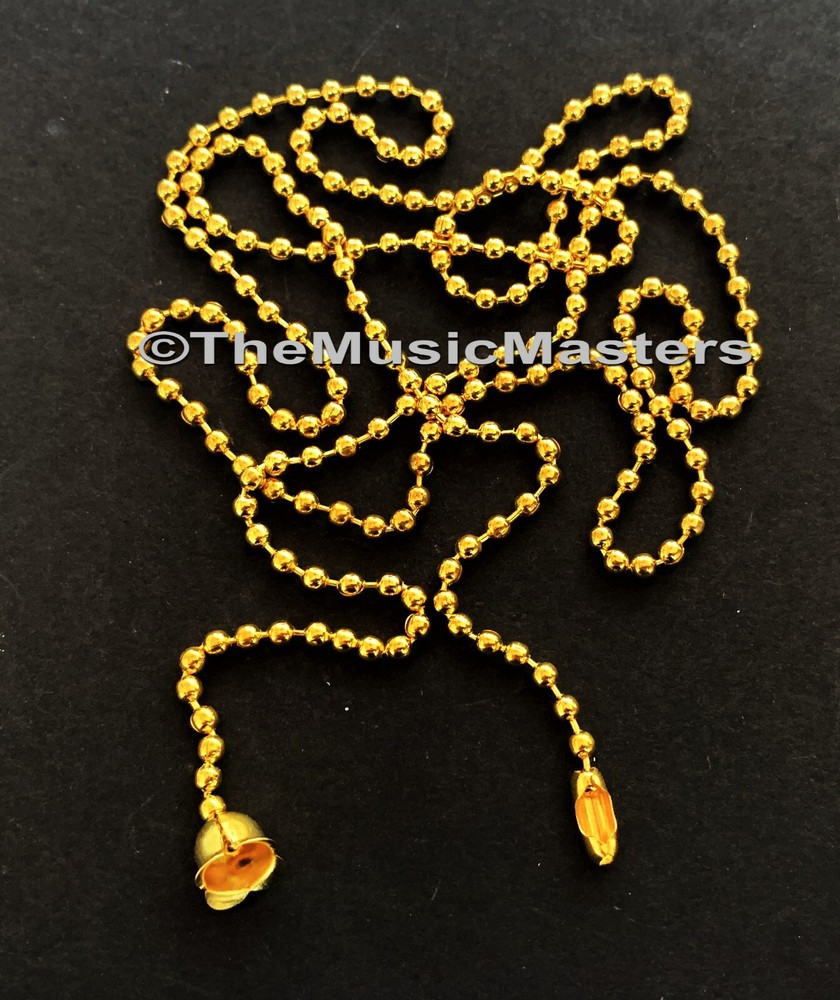 2 Pack 3ft Ceiling Light Lamp Fan PULL CHAIN Gold Electric Socket Lighting Chain