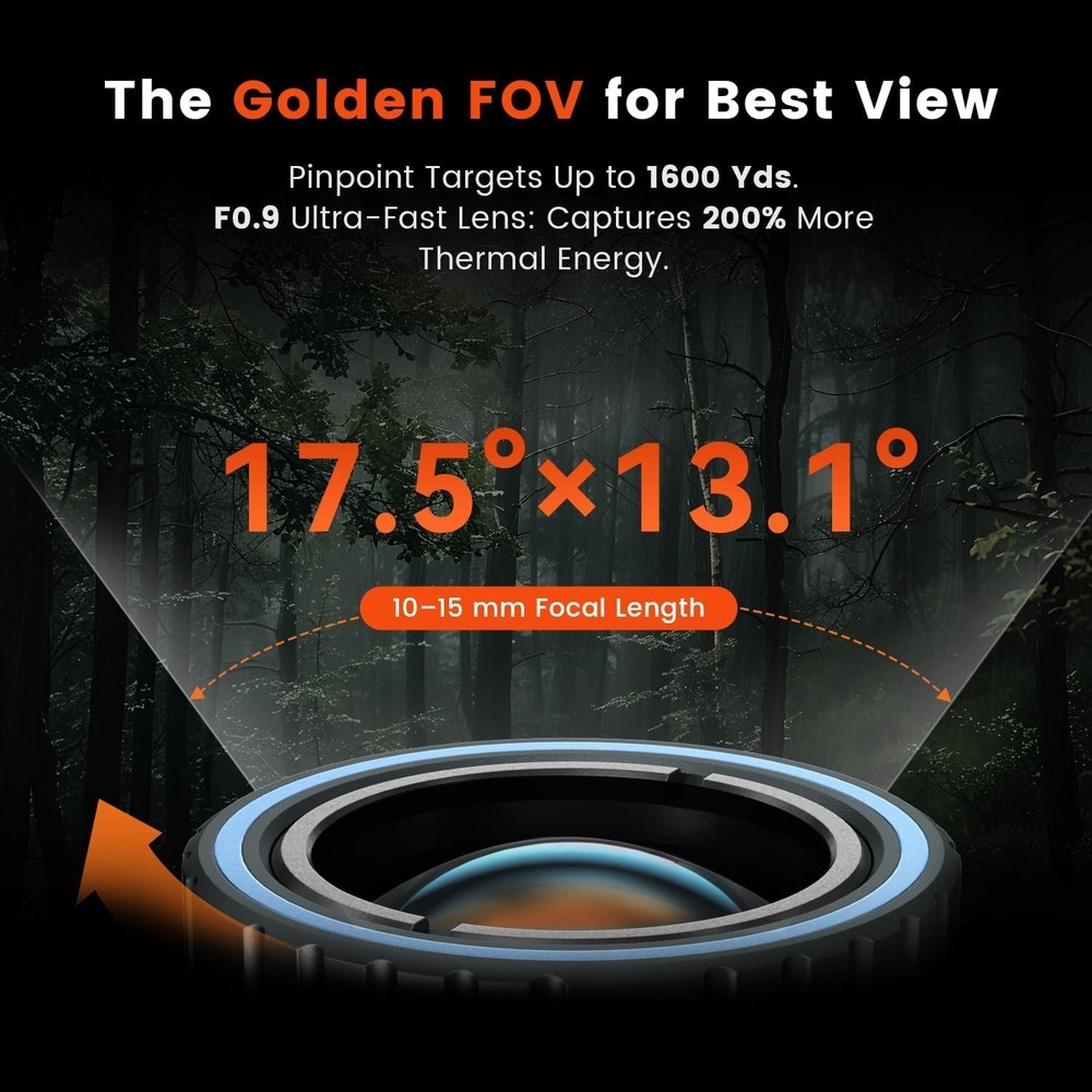 Thermal Monocular for USB-C iPhone, iPad & Android, Night Vision Thermal Imaging