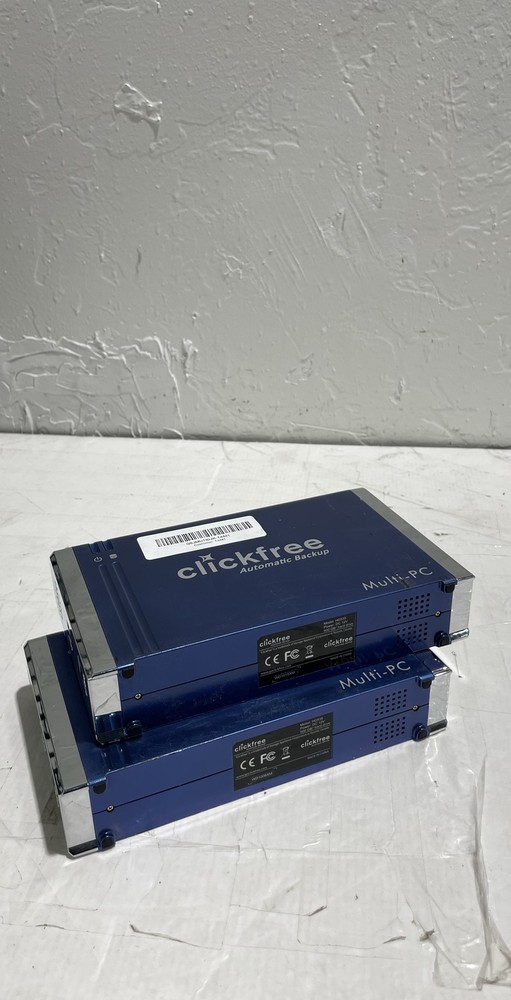 Clickfree Automatic Backup Multi-PC External Backup USB Device Lot Of 2