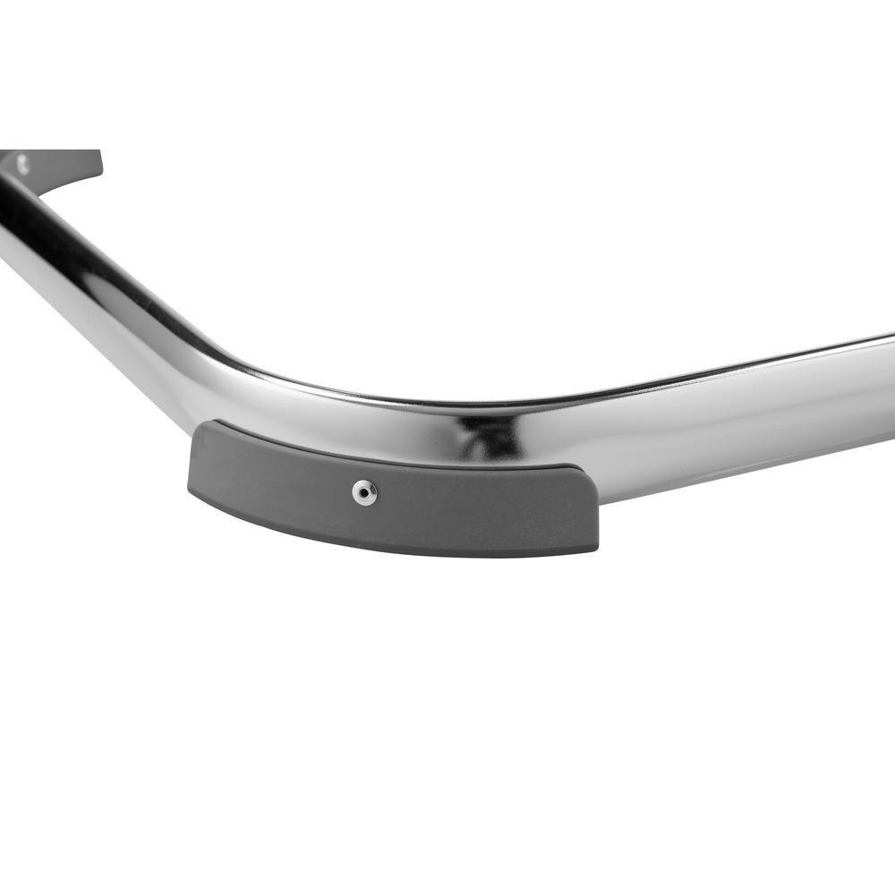 NPS® 24" Elephant Z-Stool, Black Seat and Chrome Frame