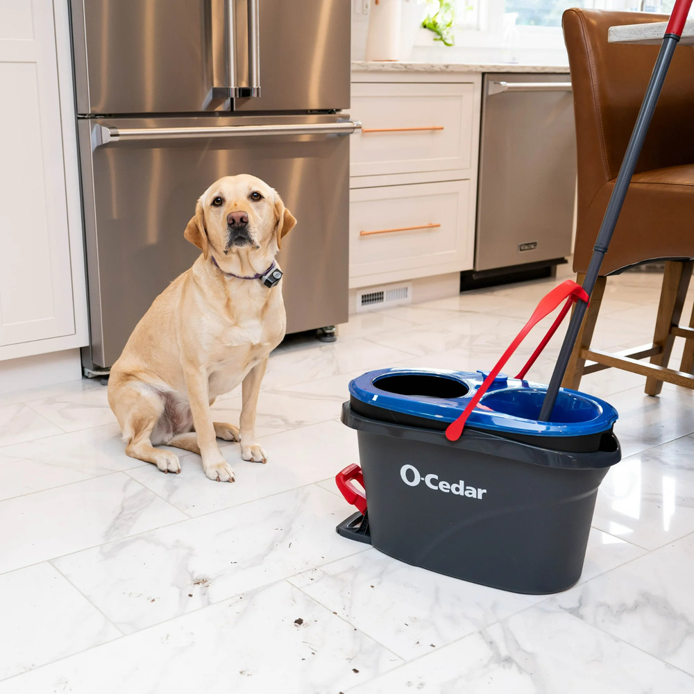 O-Cedar RinseClean Spin Mop & Bucket System,Clean with Clean Water - NEW