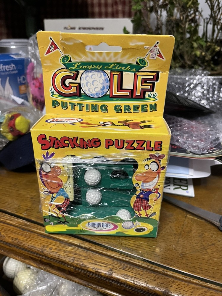 Loopy Links Golf Putting Green Stacking Puzzle Game Binary Arts 1998