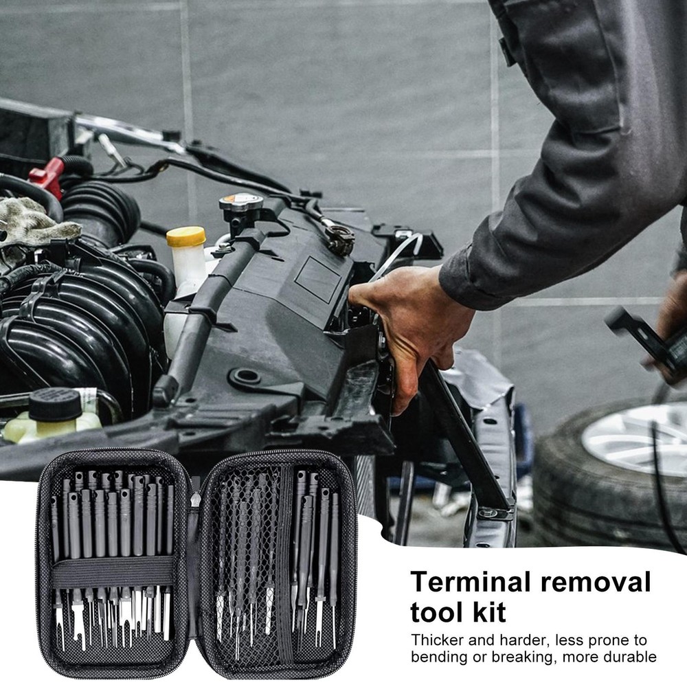 30Pcs Terminal Pin Removal Tool Kit Extractor Electrical Wire Connector Release