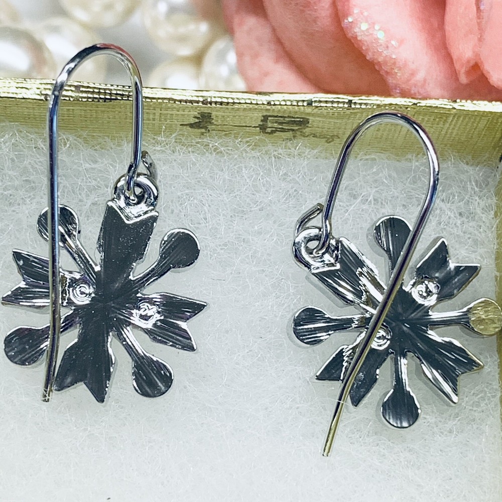 Swarovski Crystal snowflake earrings