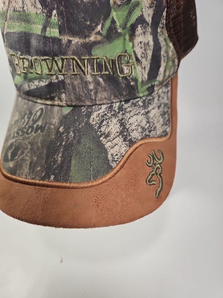 Browning Mossy Oak Hat Cap Camo Mesh Adjustable