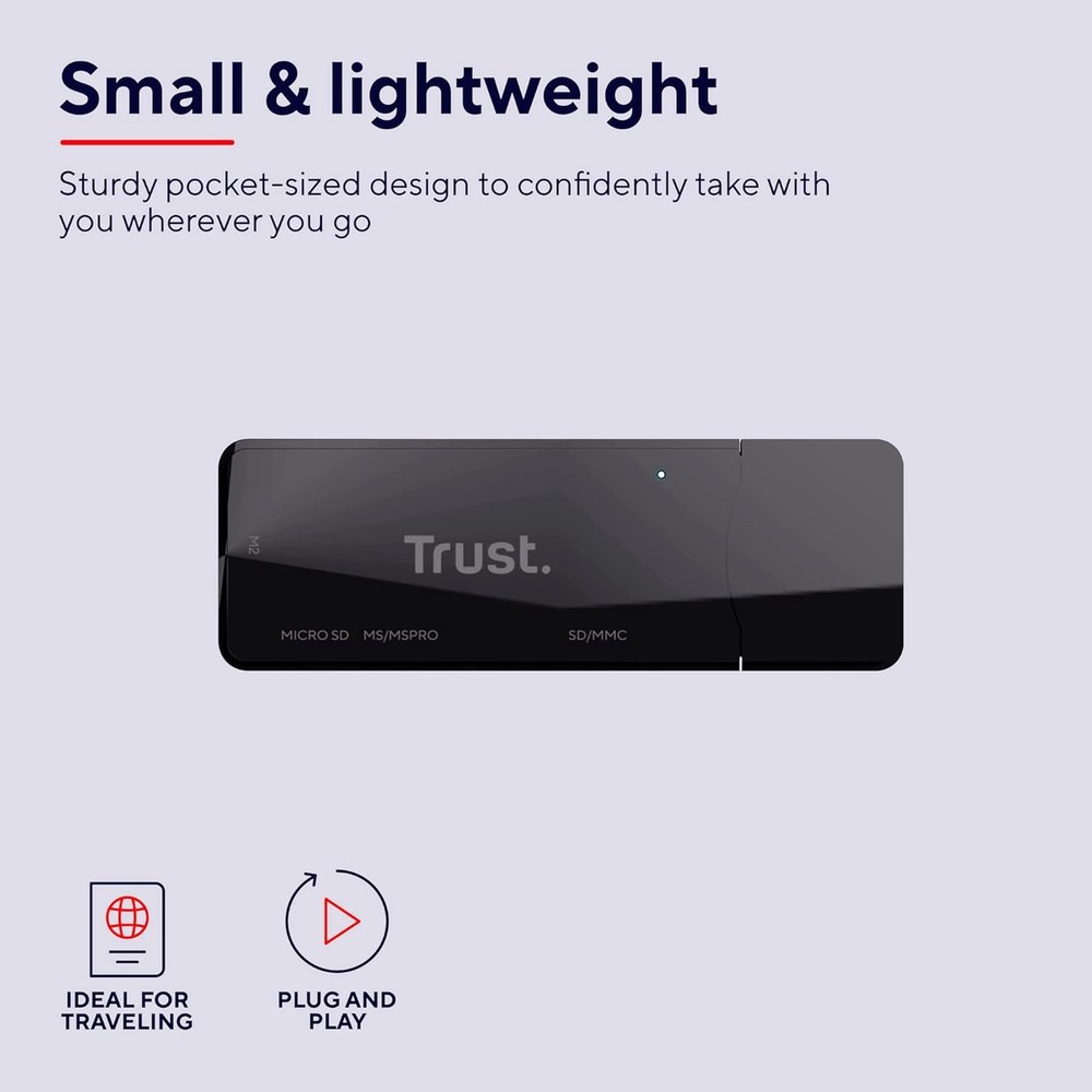 Trust Nanga USB 3.1 Card Reader , Black