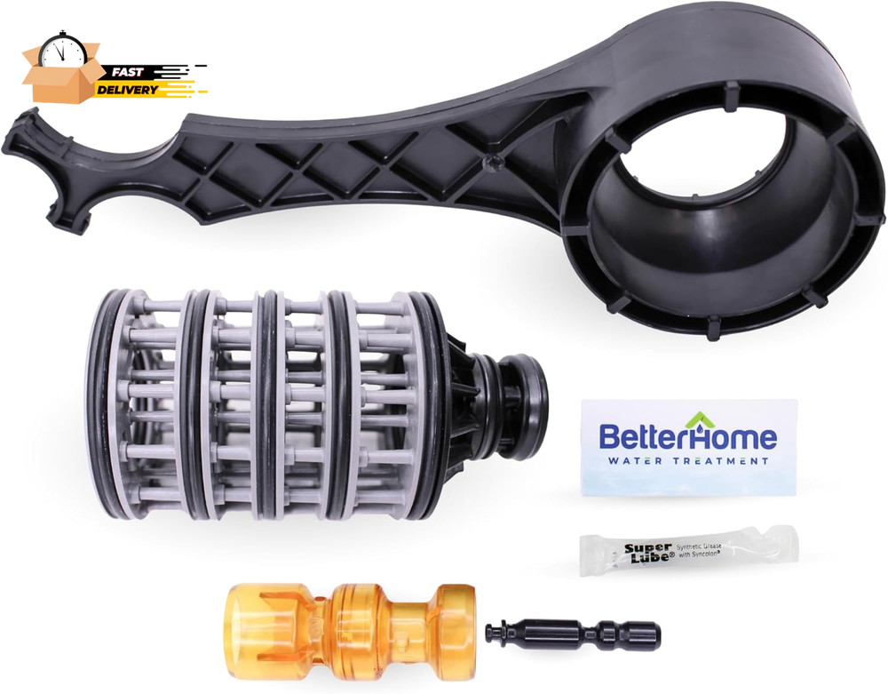 Complete GENUINE OEM Clack WS1 Water Softener Interior Rebuild Kit with Wrench