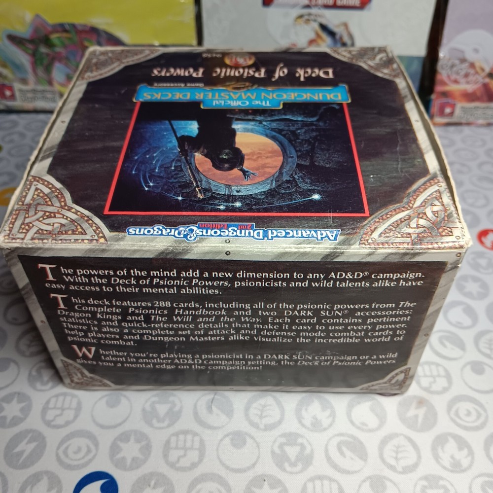 Deck Of Psionic Powers 9458 Dungeon Master Decks 2nd Edition DECKS STILL SEALED!