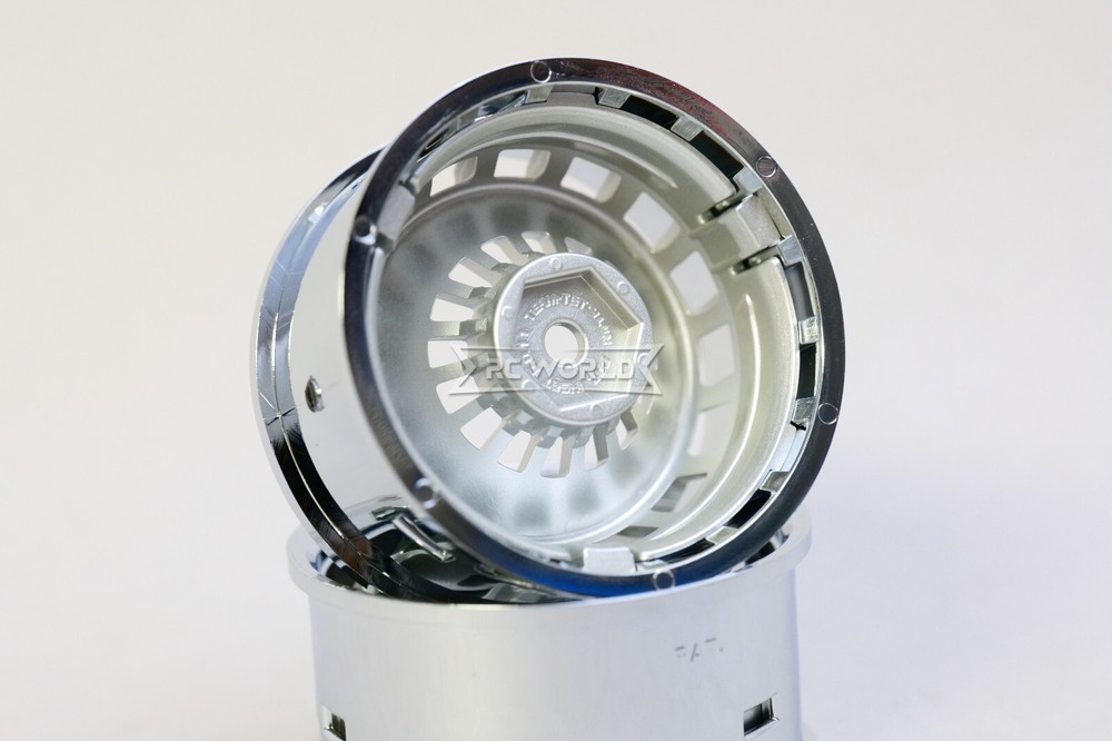 Tetsujin Wheel COMBO Bowler WHITE + CHROME Lips 3/6/9 Offset (4PCS) TT-8282