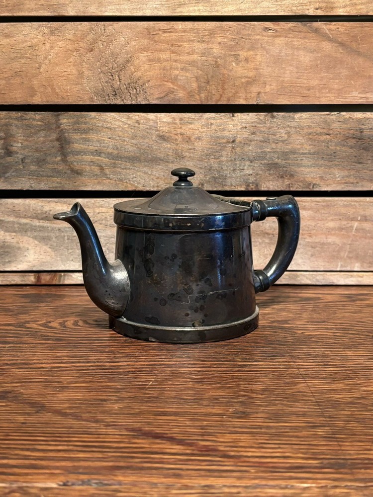 Vintage Small Silver Hinged Creamer From Benedict Indestructible