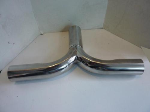 Exhaust T Piece Divider Pipe 2.25" 57mm Joint Section