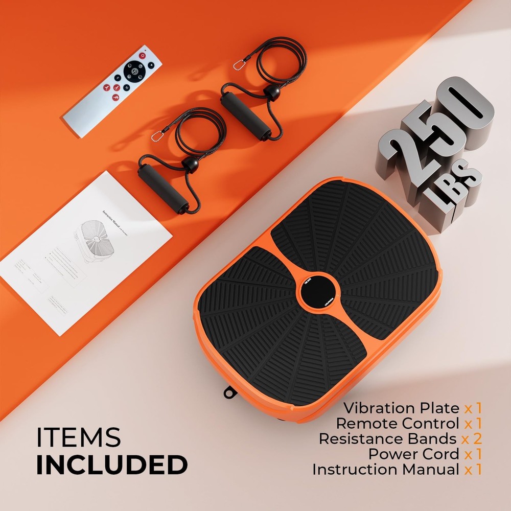 Vibration Plate Exercise Machine, Vibrating Plate for Lymphatic Drainage & We...