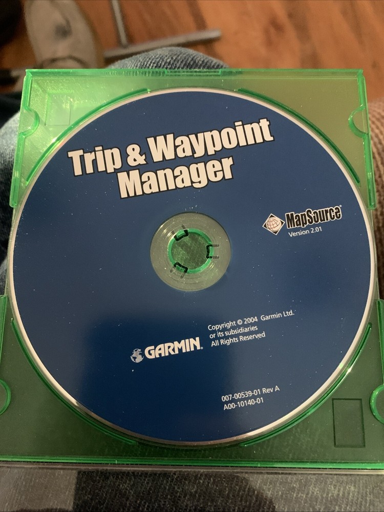 Garmin MapSource * Trip + Waypoint Manager CD  v2.01