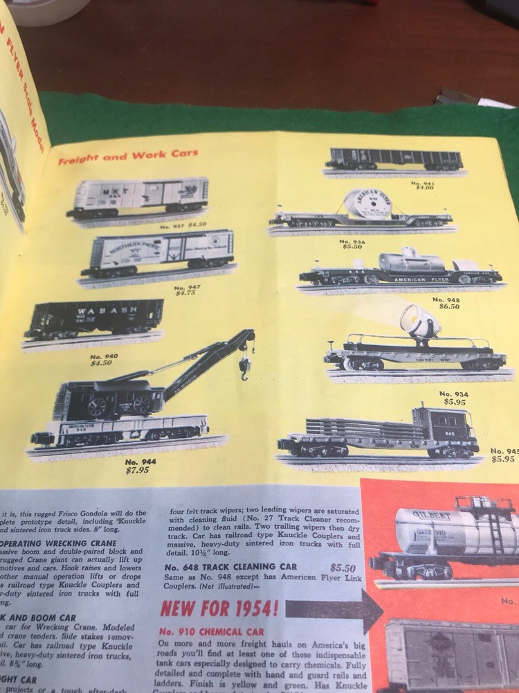Gilbert 1954 Catalog Good Condition (HO37120)