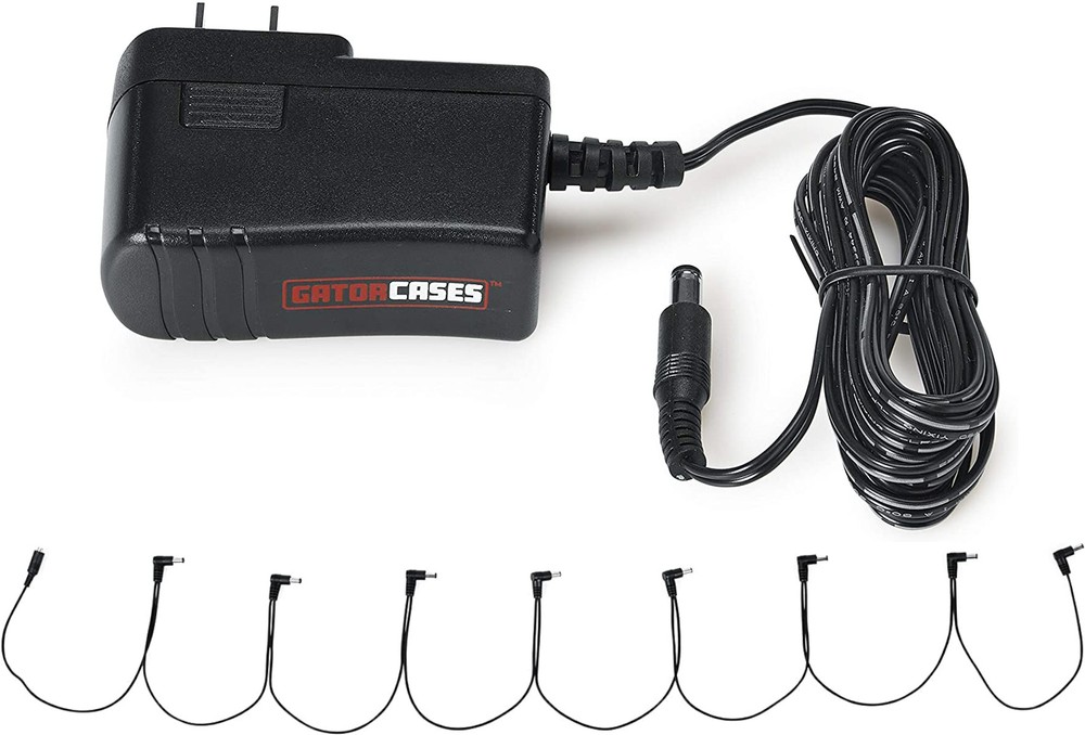 Gator GTR-PWR-1MAX 9V Power Supply/8-Output Daisy Chain Combo Pack
