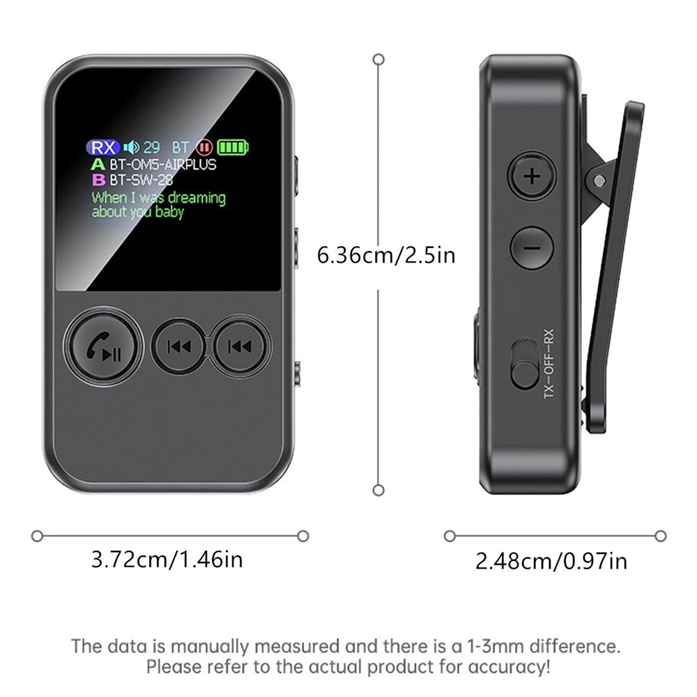 Bluetooth Adapter 5.4 for Car Use with Answer Call Function and Charging Line