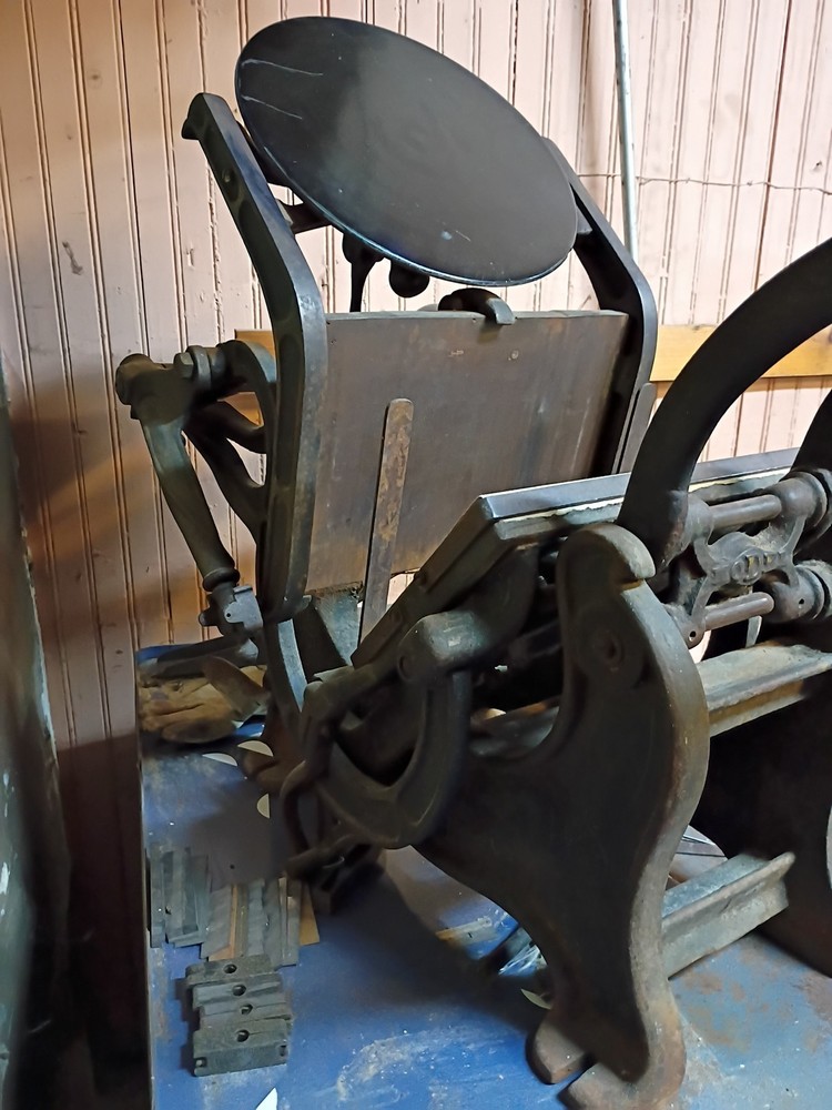 letterpress press 6x9 chase Daughaday improved model 2 printing press