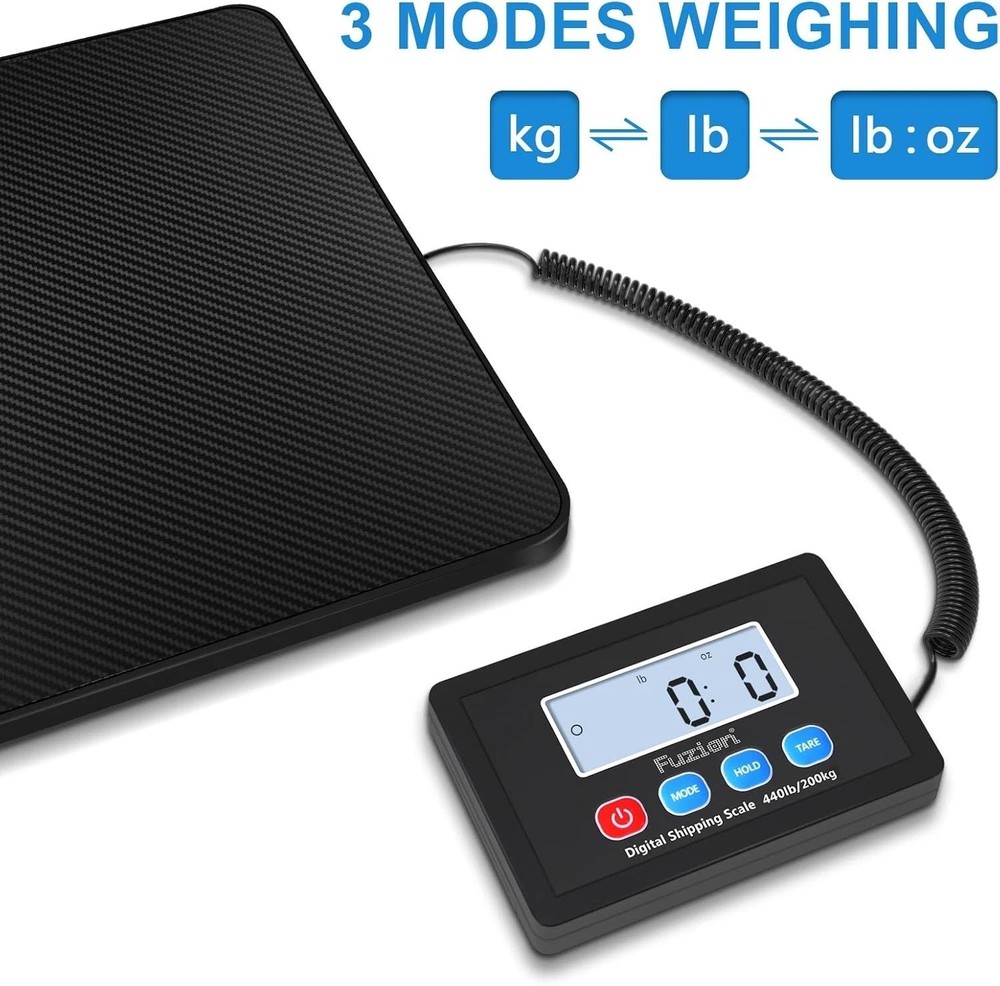High Accuracy 440LB Digital Shipping Scale with 10g Precision - Tare Function