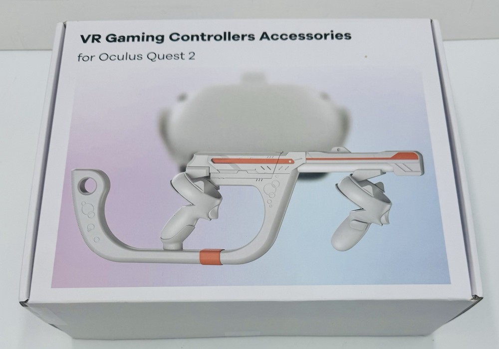 VR Gaming Gun Controller Accessory For Oculus Quest 2 White TY-QST09 Gunstock