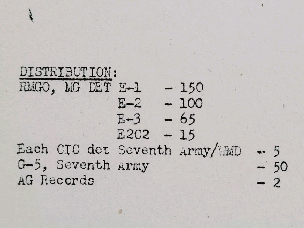 1945 Germany WWII US Army War Intelligence Document Development Political Party