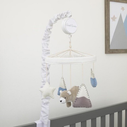 Dwell Studio Bear Hugs 6Pc Crib Bedding Set Include Mobile/Changing Pad++