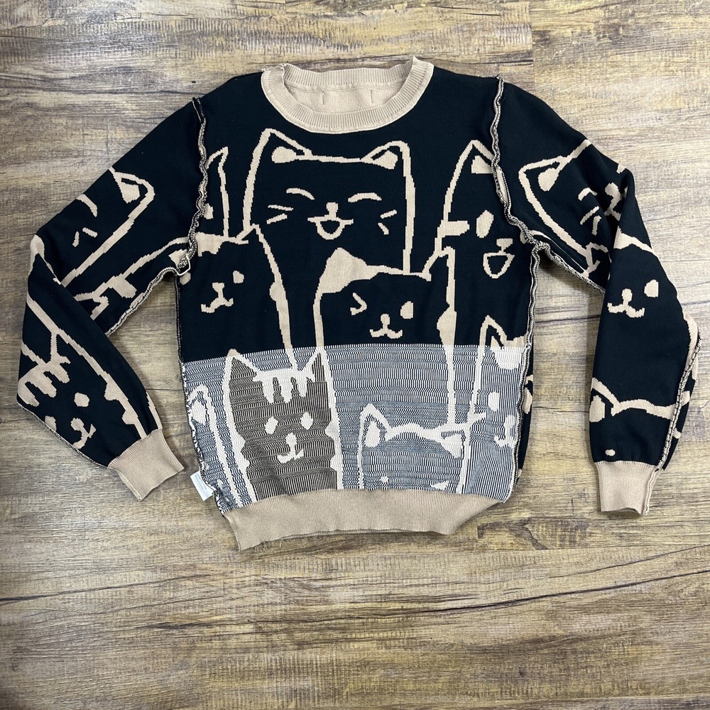 Lizette Collection Pullover Cat Sweater Women’s Size S