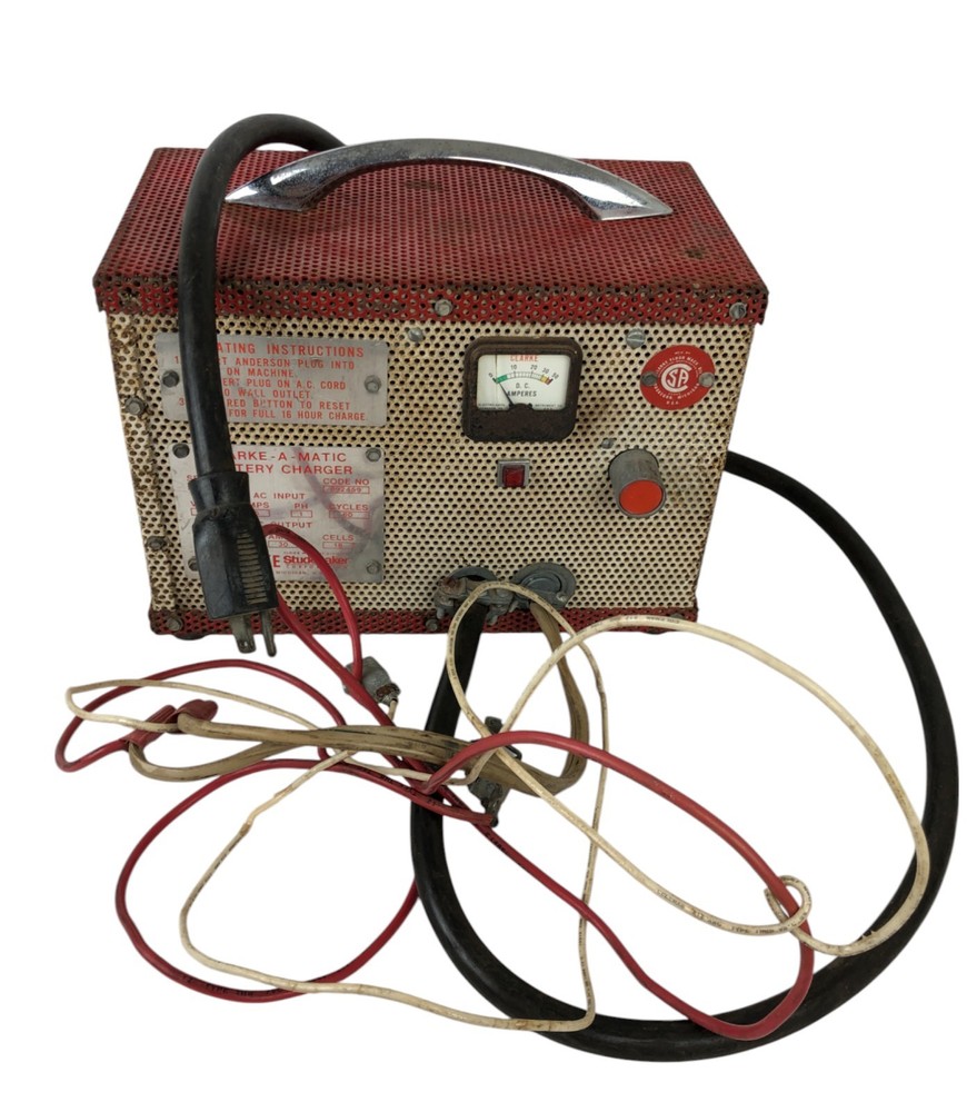 Vintage Clark-a-Matic Studebaker Floor Machine Battery Charger