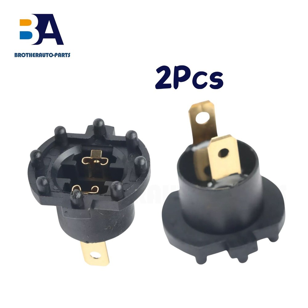 2x Front Headlight Connector Socket Headlight Socket Bulb Socket for Honda
