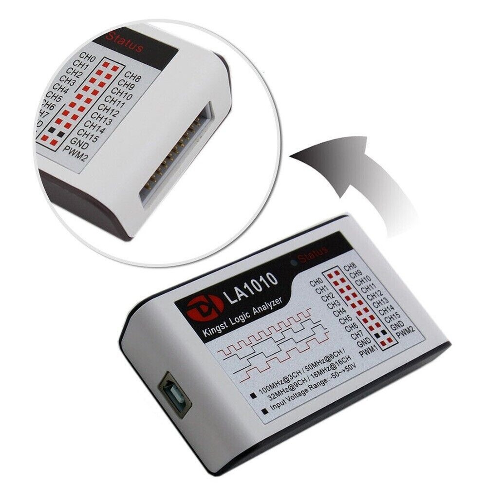 LA1010 Logic Analyzer USB2.0 16M 16CH 10G MCU ARM FPGA DSP Debugging Tools