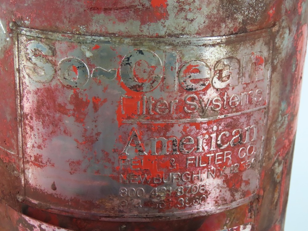 American Belt & Filter So-Clean Stainless Steel Screen Filter Housing 150PSI