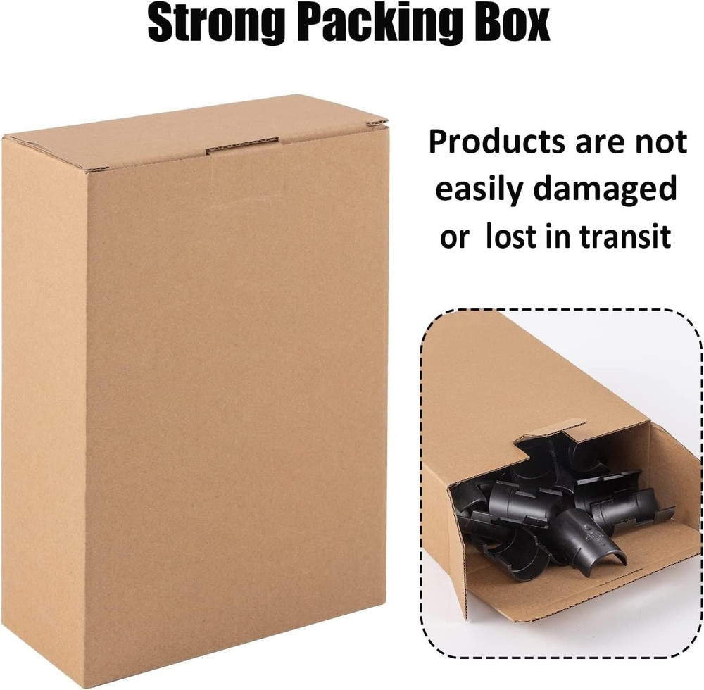 24 Pcs Wire Shelving Lock Clips, Black, Durable