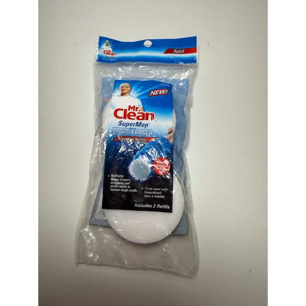 Mr Clean SuperMop Magic Eraser Scrubber Refills 2 Pack 446996