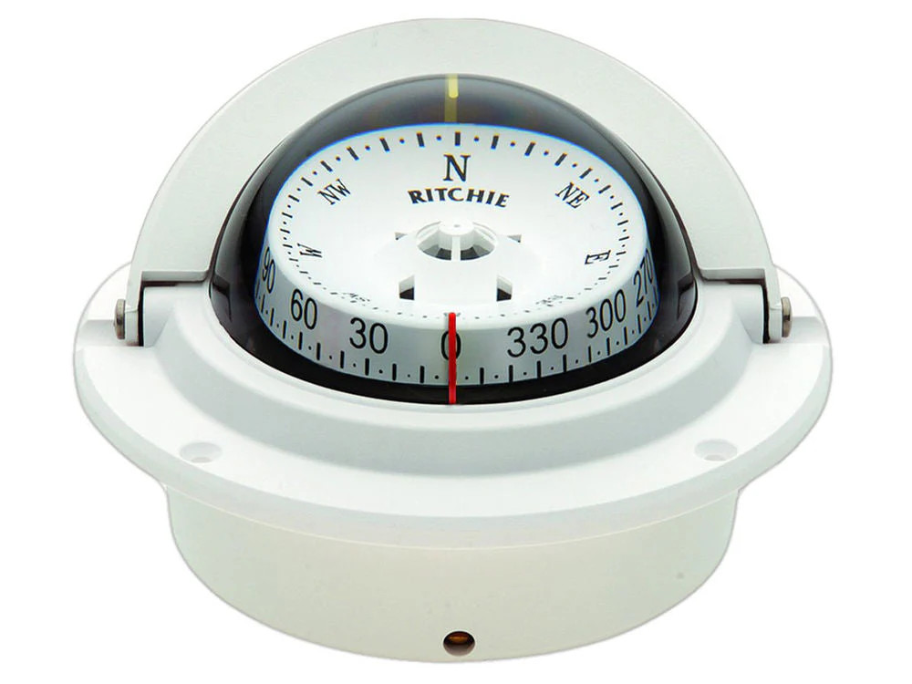 Ritchie F-83 Voyager Compass Flush Mount White