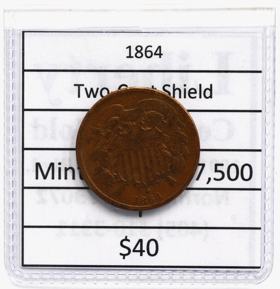 1864 2 Cent Piece