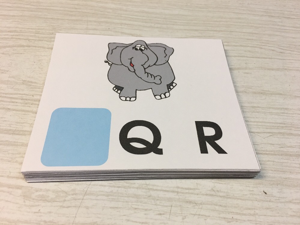 Elephant - Missing Letter Alphabets -Laminated Activity Set - Teaching Supplies