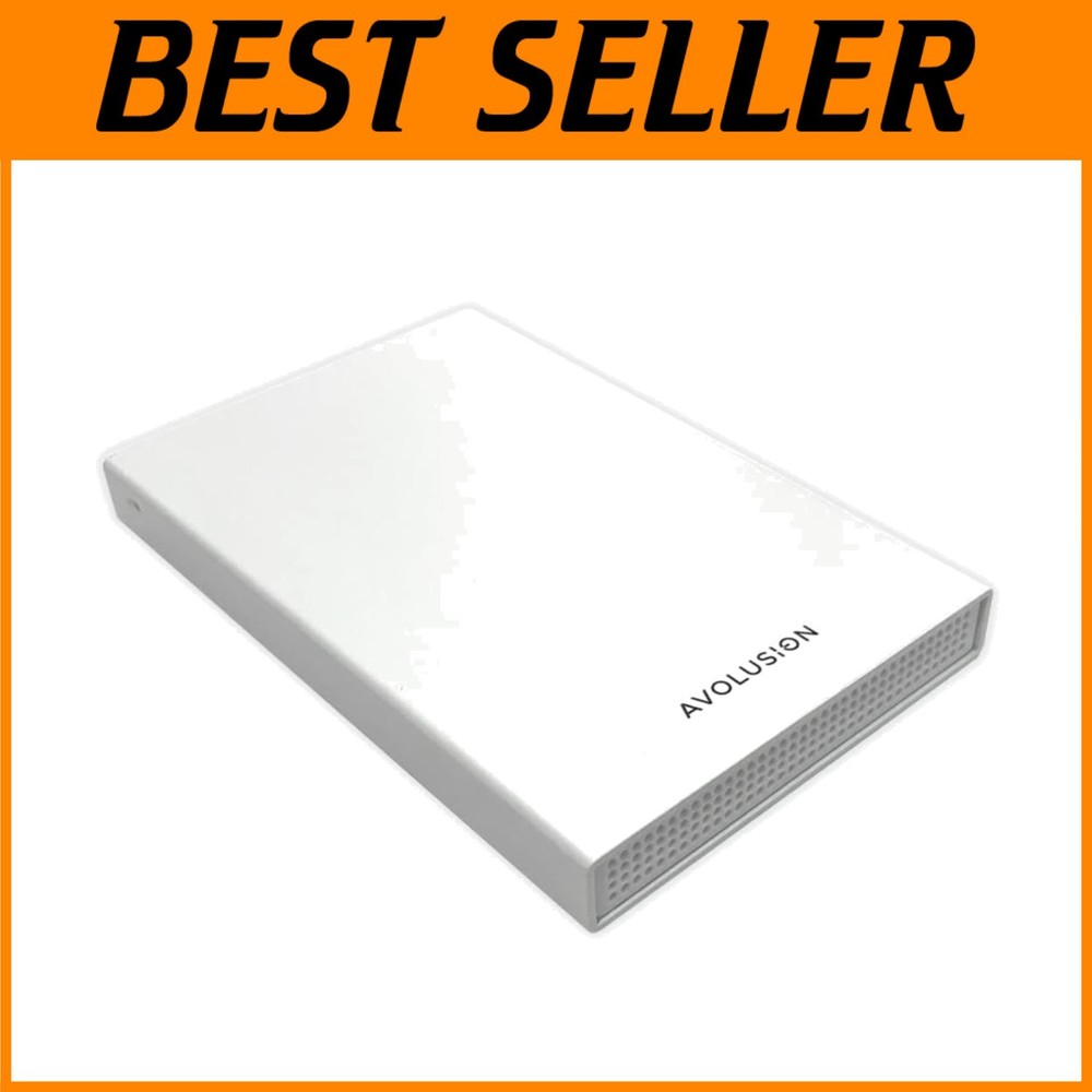 White 1TB USB 3.0 Gaming Hard Drive for PS5=