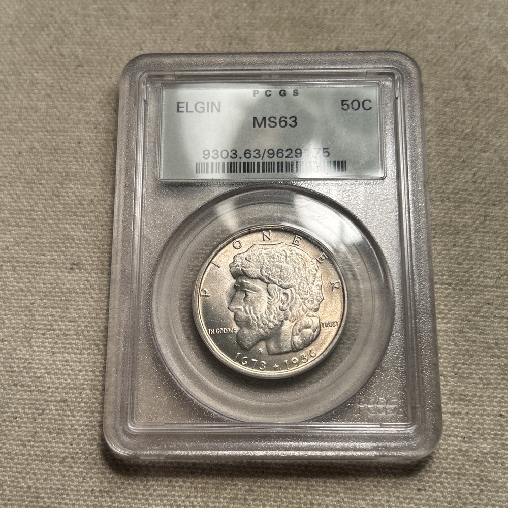 BU 1936 Elgin Half Dollar PCGS MS63