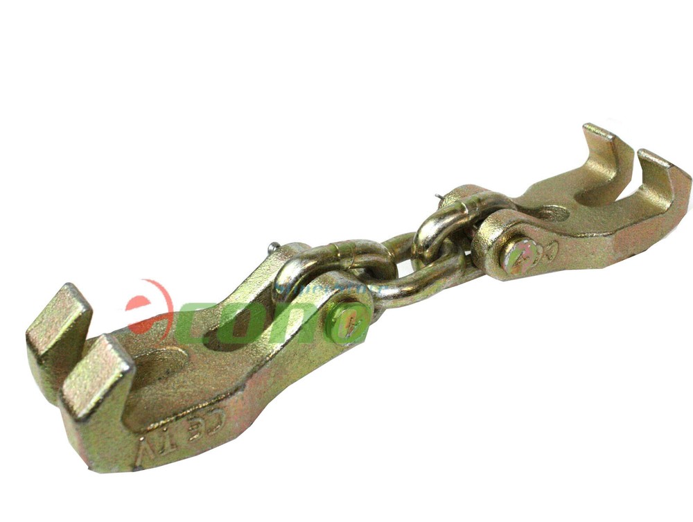 Double Claw Hooks Chain Shortener Connector Bumper Hook Pull Auto Body Repair