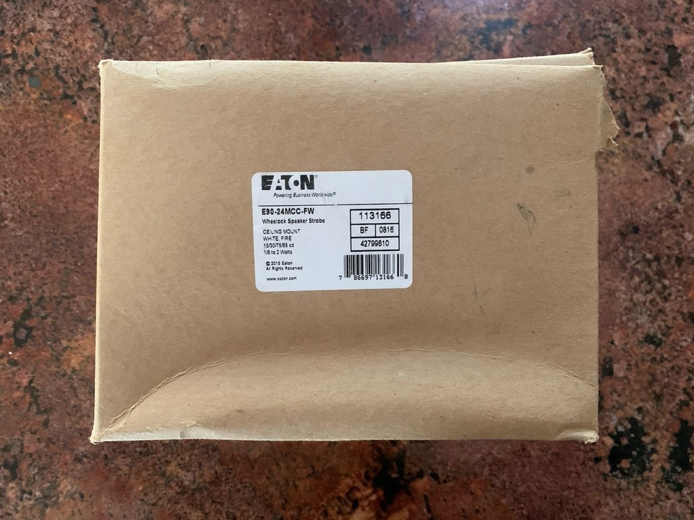 Wheelock E90-24MCC-FW Fire Alarms Speaker Strobe WHITE # 113166