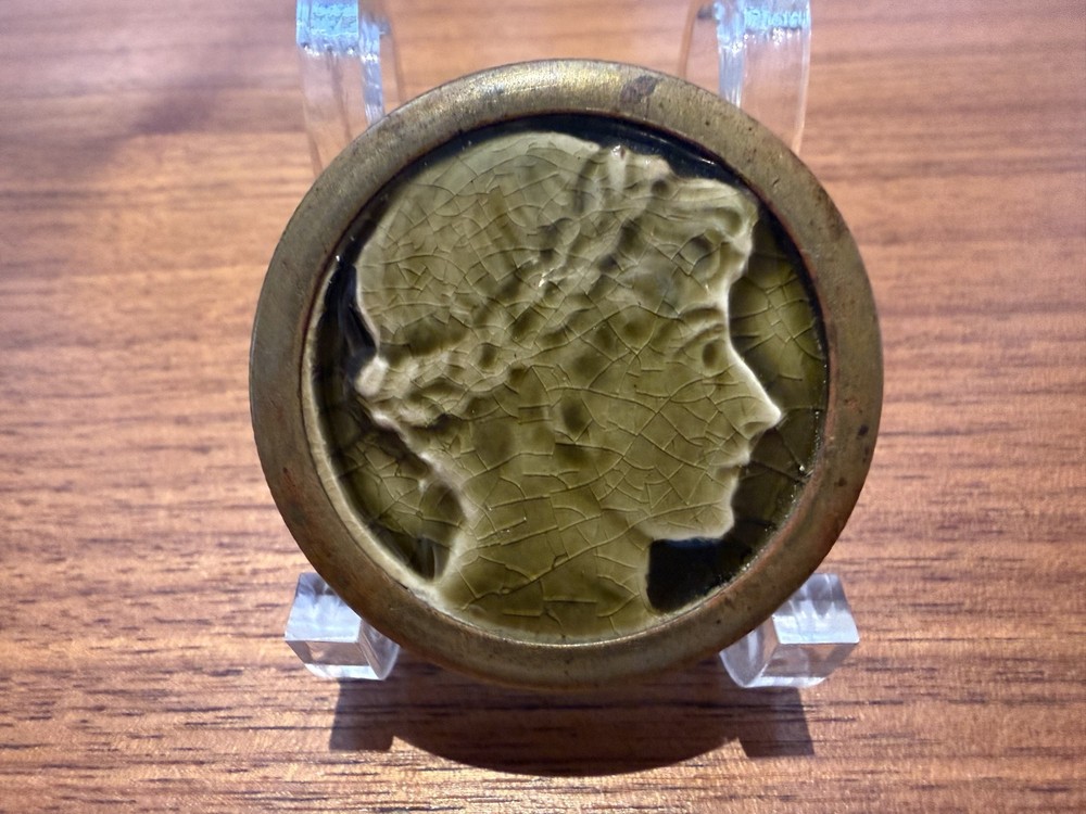 Rare J & J G Low Tile Brass Box