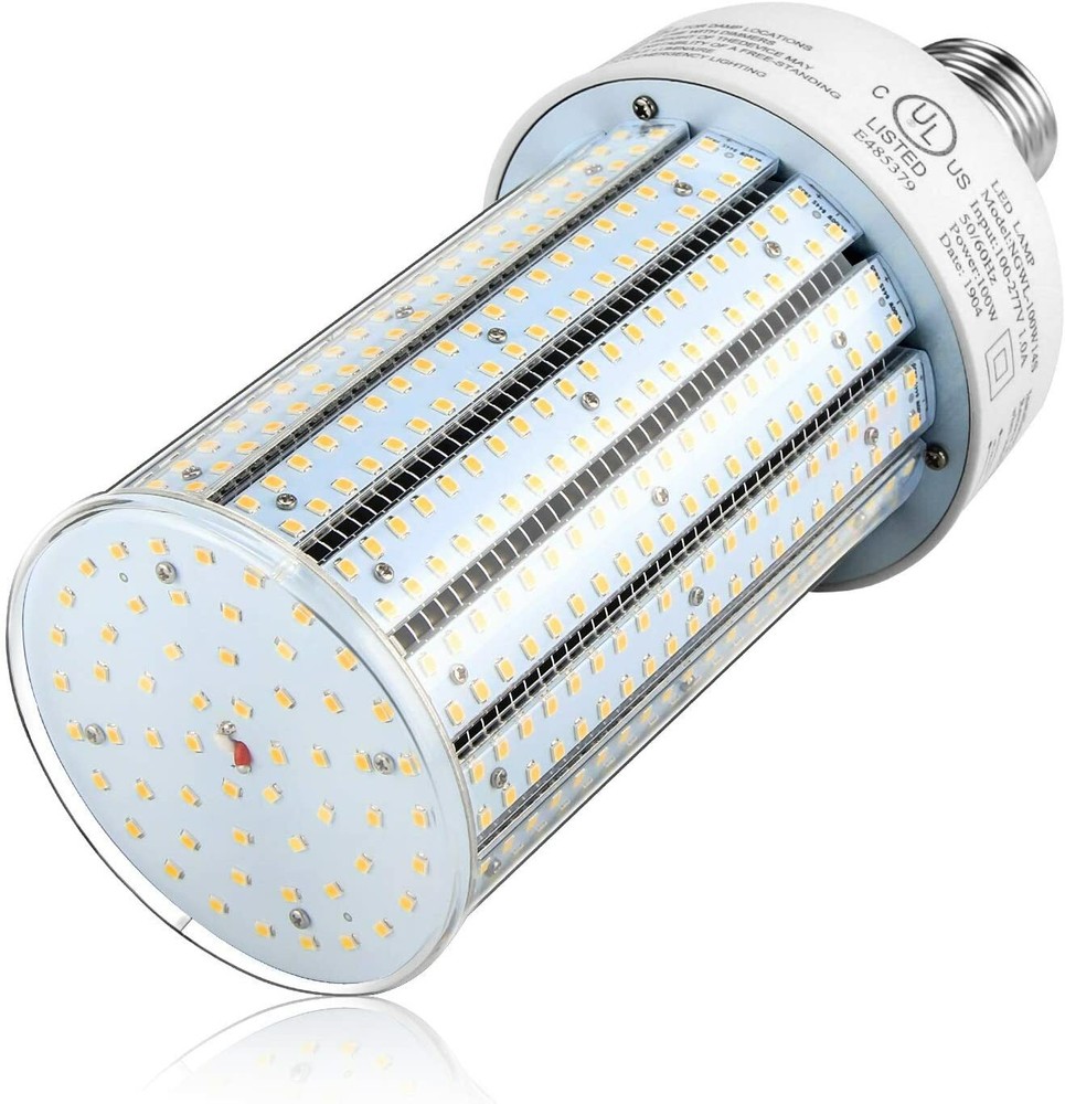 E39 Large Base 100W LED Retrofit Bulb Corn Cob Light 5000K High Bay Lighting DLC