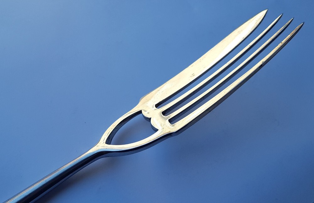 Serving Fork Silver L.Th. Wendelboe Berlin Circa 1863-64 N373