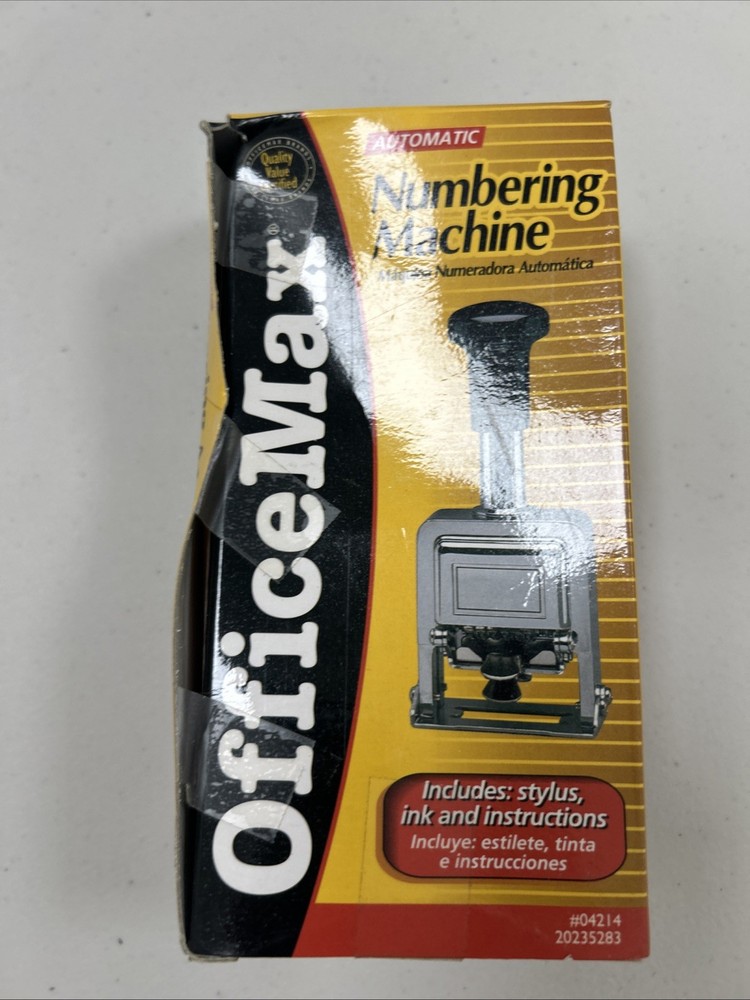 OfficeMax Numbering Machine-Fixed US shipping