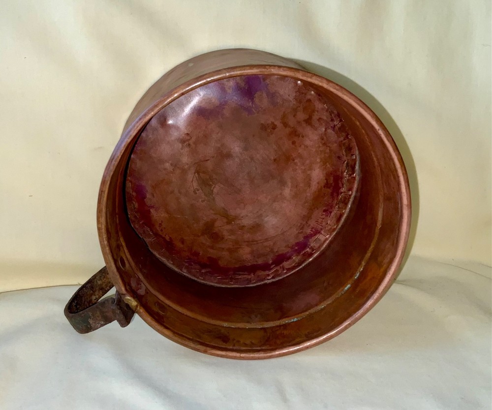 Primitive Copper Pot / Cauldron / Tankard - Dovetail Joints
